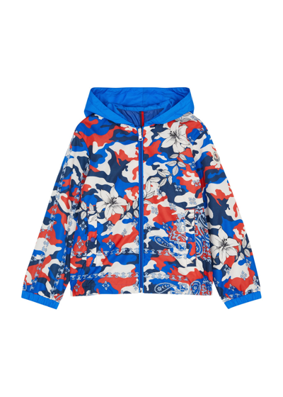 Moncler Kids Hotai Printed Shell Jacket, Jacket, Kids Jacket In Multicoloured