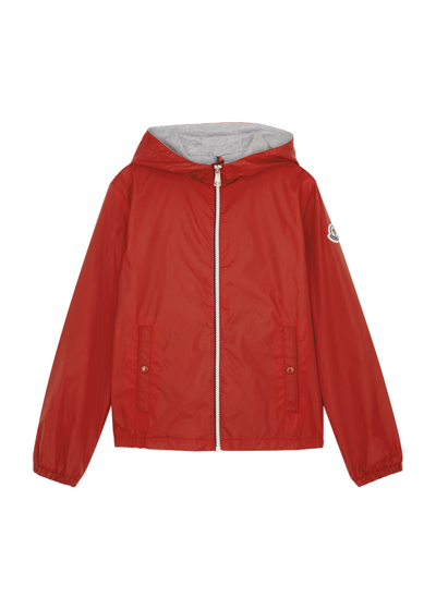 Moncler Kids New Urville Shell Jacket (8-10 Years) In Red