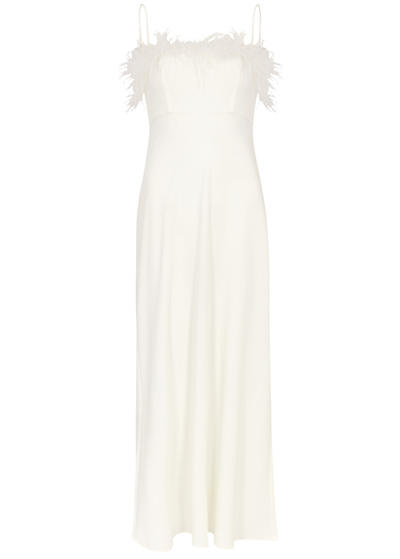 Rixo London Selene Midi Dress In Ivory