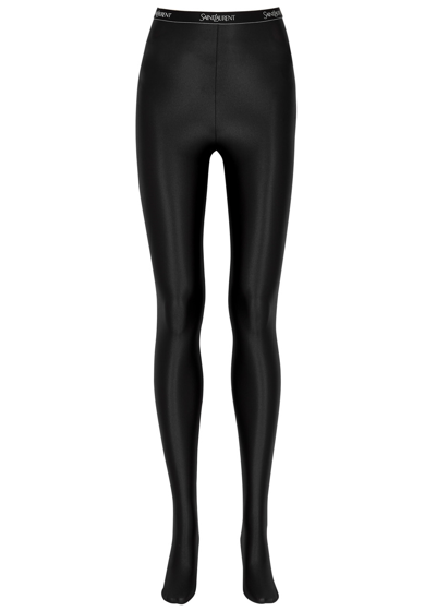Saint Laurent Stretch-jersey Leggings In Black