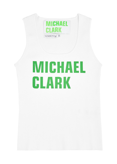 Jw Anderson White Michael Clark Edition Tank Top