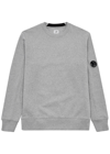 C.p. Company C.p Company Arm Lens Diagonal Raised Fleece Sweatshirt Griffin Grey In Grey