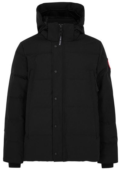 Canada Goose Wyndham Quilted Arctic-tech Parka In Black