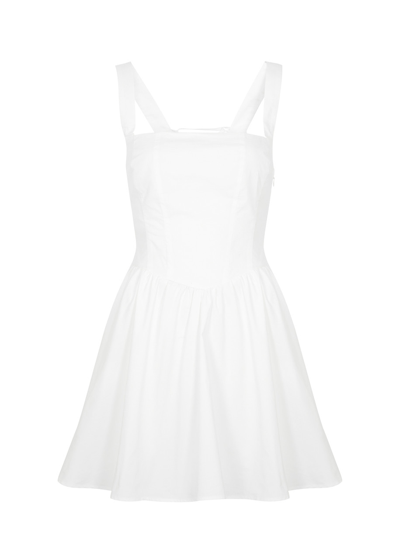 Free People East Side Cotton-blend Mini Dress In White