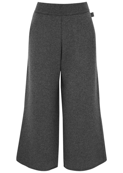 Loewe Cropped Cashmere Trousers In Grey