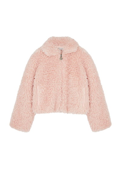 Stella Mccartney Kids Faux Fur Jacket In Pink