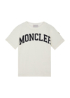 Moncler Kids Logo-print Cotton T-shirt (12-14 Years) In White