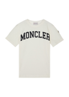 Moncler Kids Logo-print Cotton T-shirt (12-14 Years) In White
