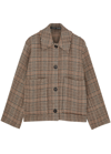 KASSL EDITIONS CHECKED WOOL-BLEND JACKET