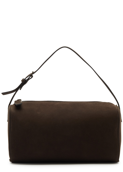 The Row 90's Suede Top Handle Bag In Neutral