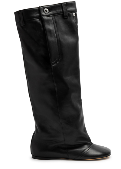 Loewe Toy Leather Knee-high Boots In Black
