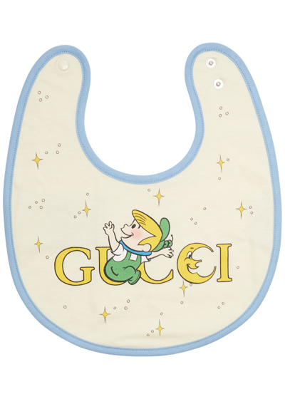 Gucci Babies' Kids X The Jetsons Printed Cotton Bib In White