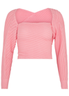 Gimaguas Marianne Mangas Ribbed-knit Jumper In Pink