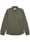 Norse Projects Martin Wool Cardigan In Khaki