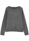 EILEEN FISHER EILEEN FISHER CABLE-KNIT COTTON-BLEND JUMPER