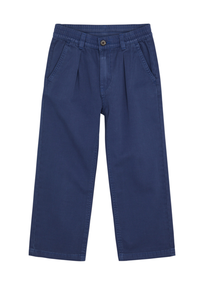 Ralph Lauren Polo  Kids Cropped Cotton Trousers (2-6 Years) In Navy