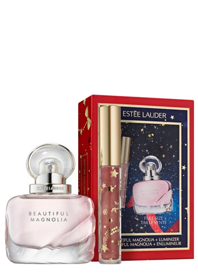 Estée Lauder Beautiful Magnolia Duo Eau De Parfum Gift Set 30ml In White