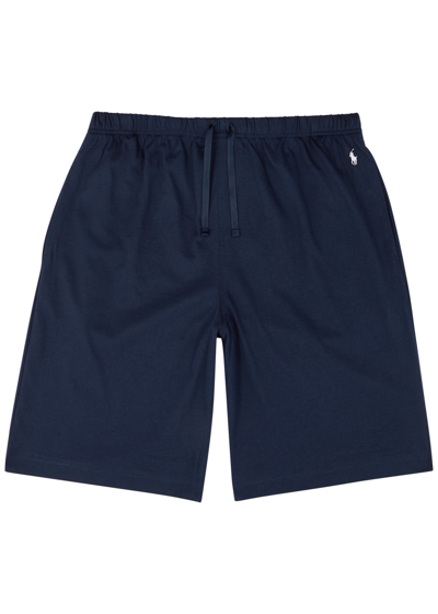 Polo Ralph Lauren Logo-embroidered Cotton Shorts In Navy