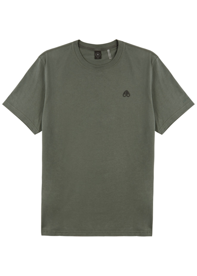 Moose Knuckles Satellite Cotton T-shirt In Green