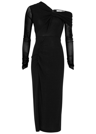 Diane Von Furstenberg Rich Stretch-jersey Midi Dress In Black