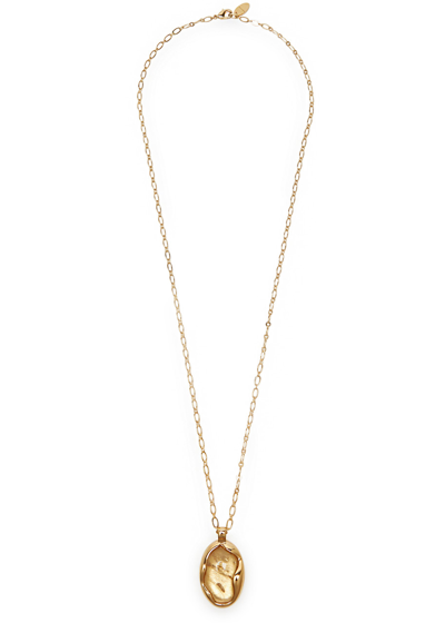 Chloé Chloe Sybil Embellished Chain Necklace In Gold