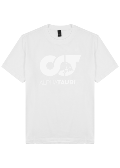 Alpha Tauri Jero Logo-print Stretch-cotton T-shirt In White