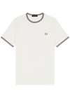 FRED PERRY LOGO-EMBROIDERED COTTON T-SHIRT