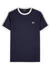 FRED PERRY LOGO COTTON T-SHIRT