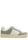 Saint Laurent Sl/61 Panelled Leather Sneakers In White