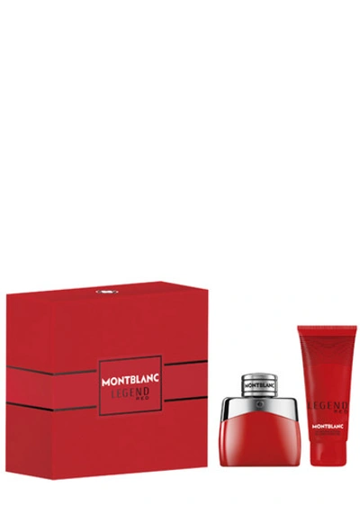 Montblanc Legend Red Eau De Parfum Gift Set 50ml In White