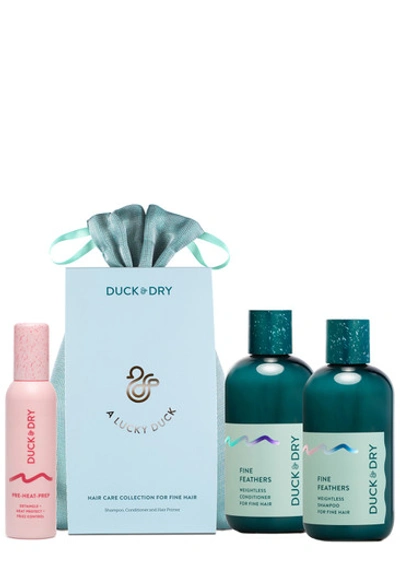 Duck & Dry Haircare Collection For Fine Hair In White