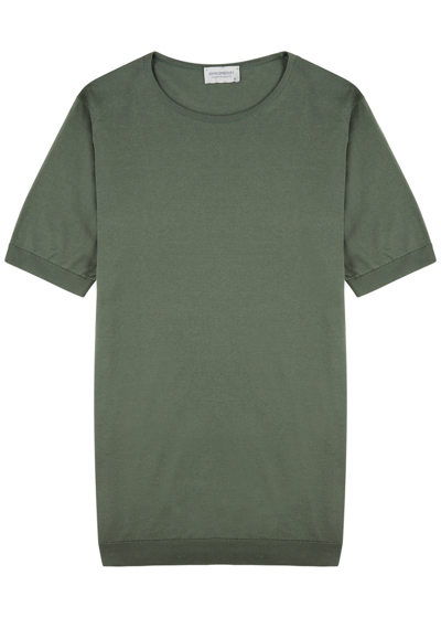 John Smedley Belden Cotton T-shirt In Green