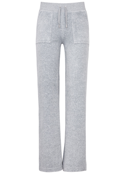 JUICY COUTURE JUICY COUTURE DEL RAY LOGO VELOUR SWEATPANTS