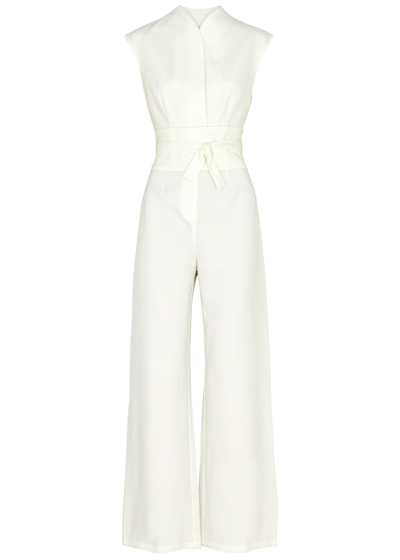 Odd Muse Ultimate Muse Wide-leg Stretch-crepe Jumpsuit In White