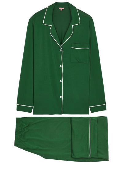 Eberjey Gisele Stretch-modal Pyjama Set In Green
