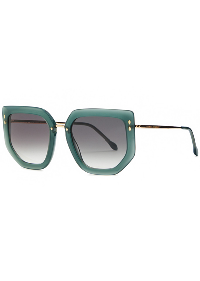 Isabel Marant Oversized Sunglasses In Green
