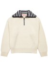 Marni Contrasting-collar Ribbed Jumper In Cream