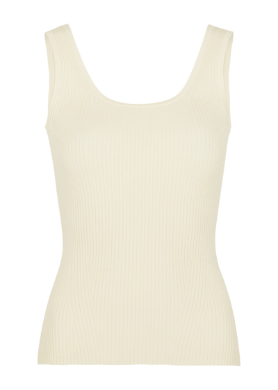 Zimmermann Ribbed-knit Tank In White