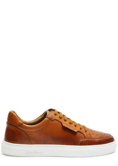 Oliver Sweeney Edwalton Leather Trainers In Tan
