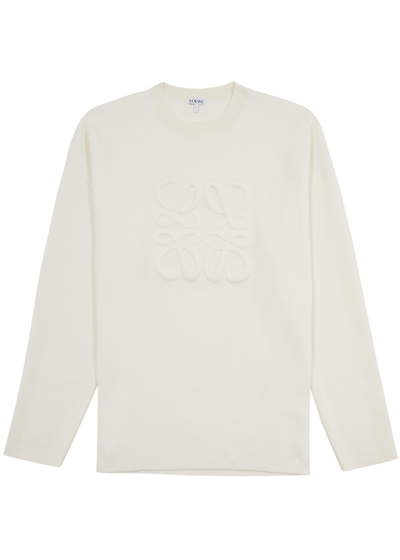 Loewe Anagram Wool-blend Jumper In White