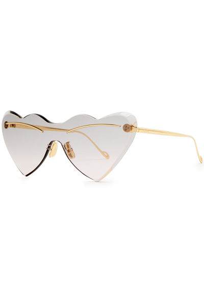 Loewe X Paula's Ibiza Heart-frame Sunglasses In Multi