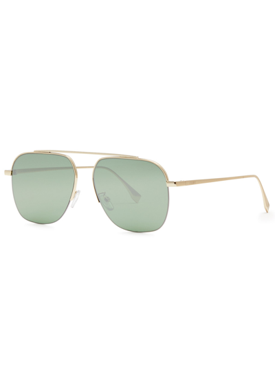 Fendi Aviator-style Sunglasses In Grey