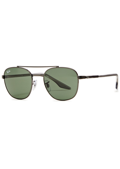 Ray Ban Ray-ban Aviator Sunglasses In Metallic