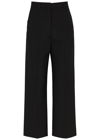 Acne Studios Pera Crepe Straight-leg Suit Trousers In Black