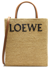 Loewe Standard A4 Woven Raffia Tote In Natural