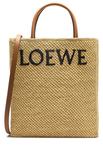 Loewe Standard A4 Woven Raffia Tote