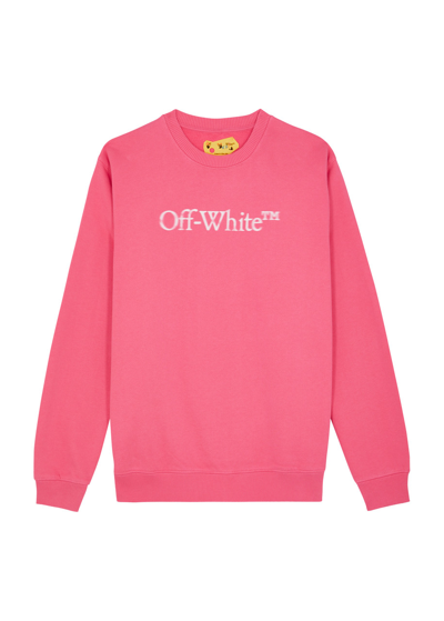 Off-white Kids Bookish Logo Cotton Sweatshirt (14 Years) In Neutral