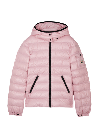Moncler Kids Bady Quilted Shell Jacket (12-14 Years) In Pink
