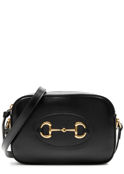 Gucci 1955 Horsebit Leather Camera Bag In Black