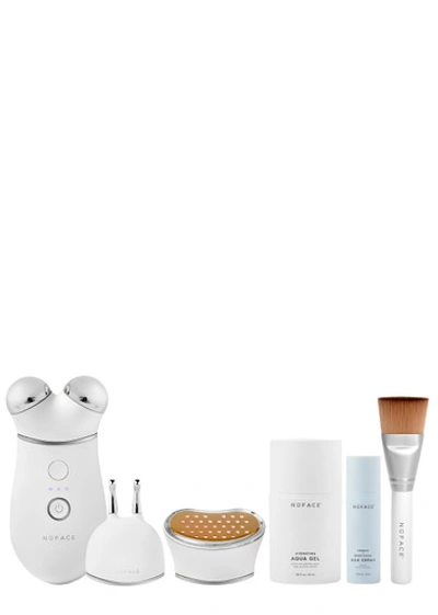 Nuface Trinity+ Complete Set, Tools, Led Red Light Wrinkle Reducer In White